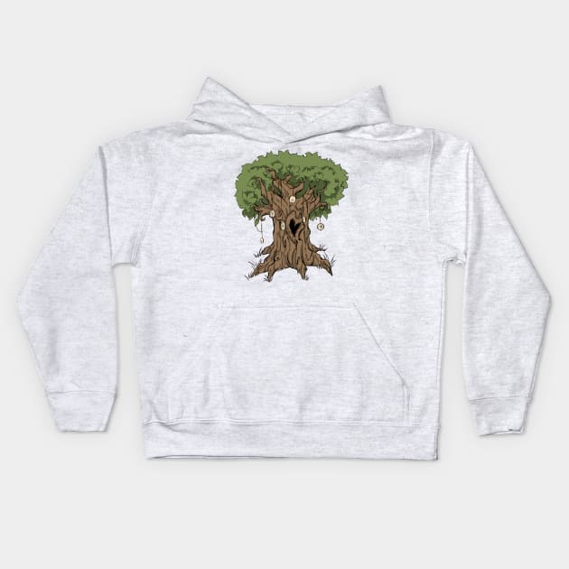 Heart-Hole Tree Kids Hoodie by SuspendedDreams